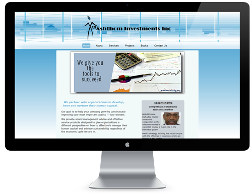 Preview of Ashthom Website